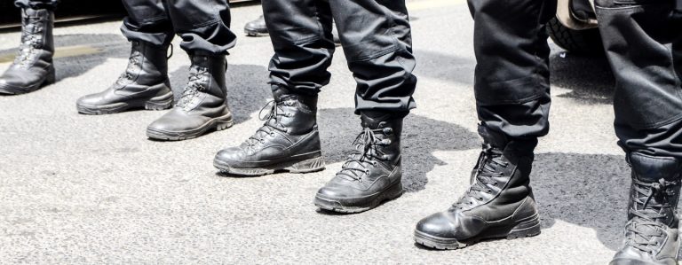 vegan police boots