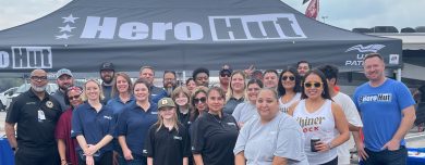 Hero Hut volunteers at the 2022 Valero Alamo Bowl